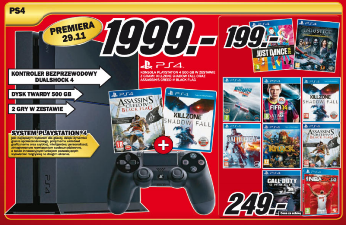 MediaMarkt ceny konsoli PlayStation 41
