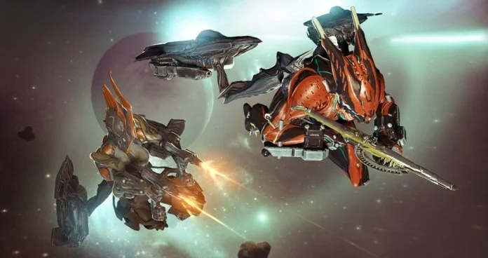 Archwing Warframes in Flight