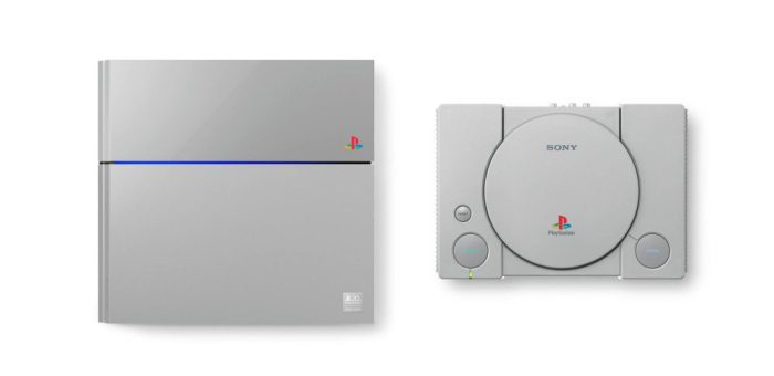 Szara konsola PlayStation 4
