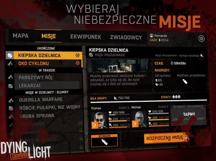 Dying Light aplikacja