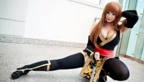Kasumi cosplay - Dead or Alive 12 kasumi black dead or alive cosplay by k a n a d6k6ldd