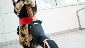 Kasumi cosplay - Dead or Alive 16 kasumi black dead or alive cosplay by k a n a d6lwxee