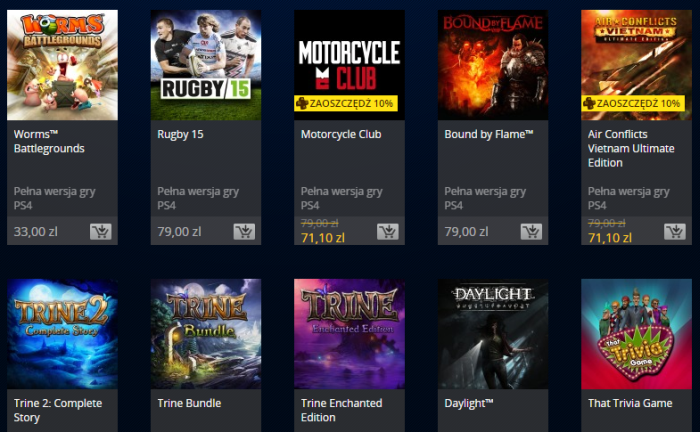 Gry ponizej 100 zl na PlayStation 4