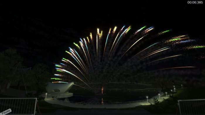 symulator sztucznych ognii