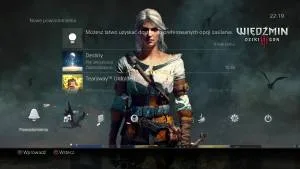 Nowy darmowy motyw do PS4 inspirowany grą Wiedźmin 3: Dziki Gon 2 wiedzmin 3 ciri motwy ps4 2