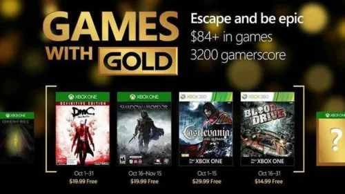 Games With Gold Październik 2017 Plotka