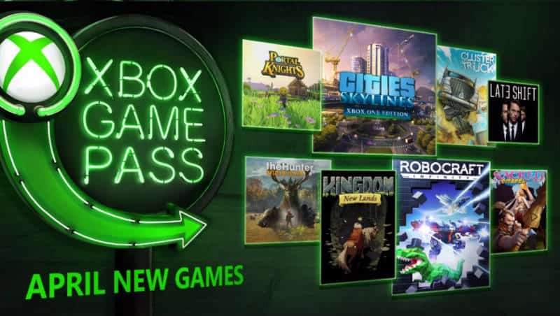 Xbox Game Pass Kwiecien 2018