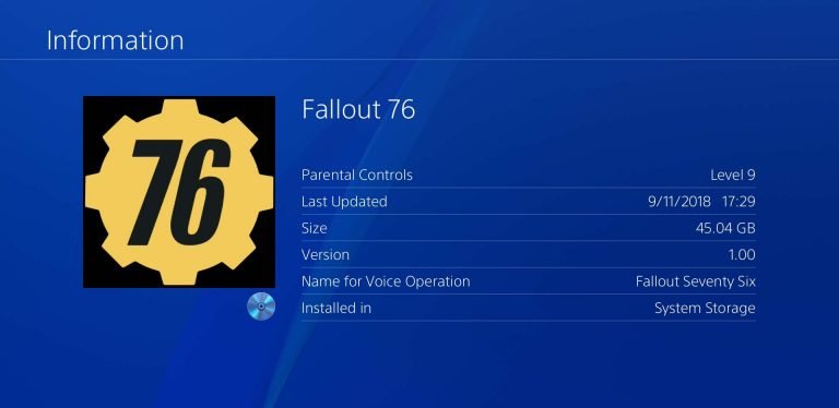 Fallout 76 Install Size 768x374