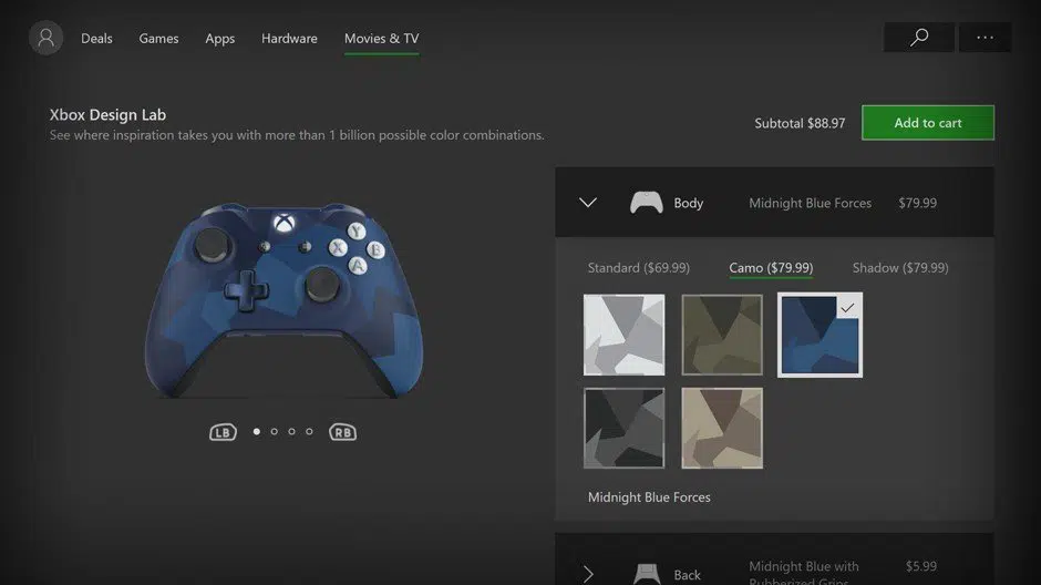 Xbox Design Lab dostępne w sklepie Microsoft 3 Xbox Design Lab On Xbox One