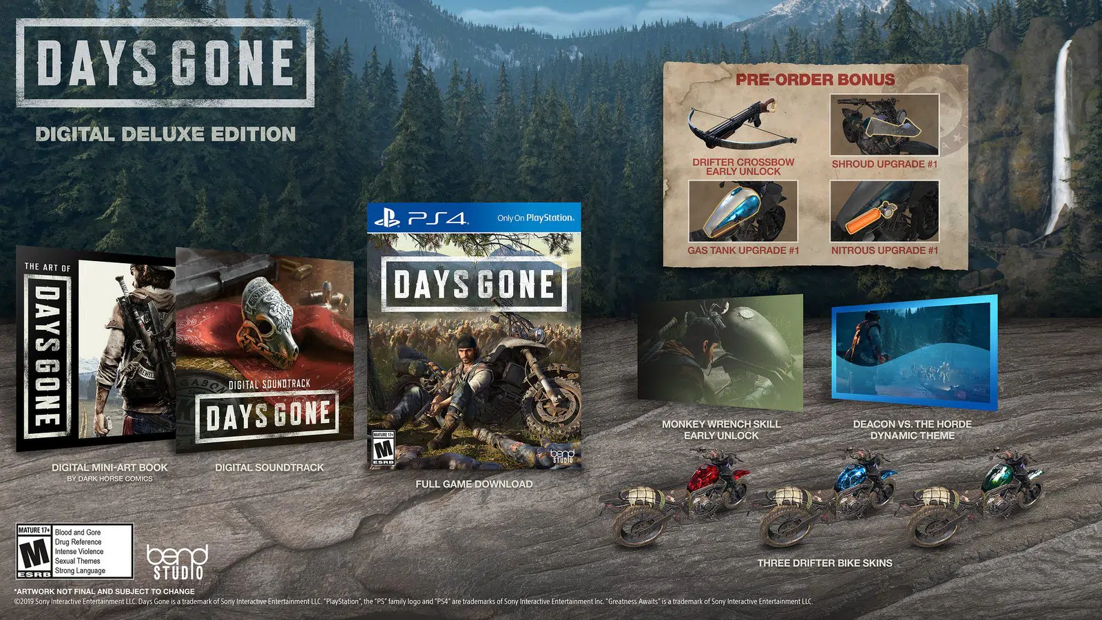 Days Gone - nowy zwiastun i zawartość edycji kolekcjonerskiej 3 Days Gone Cyfrowa Edycja Specjalna