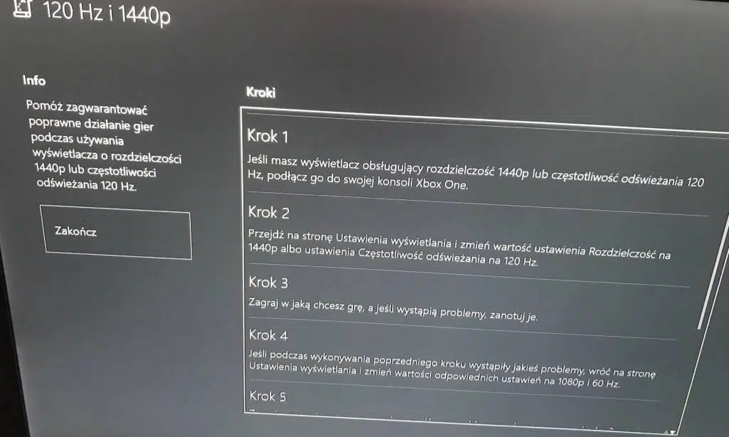 Xbox One S 1440p 120hz Test
