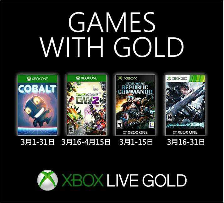 Games With Gold Marzec 2019