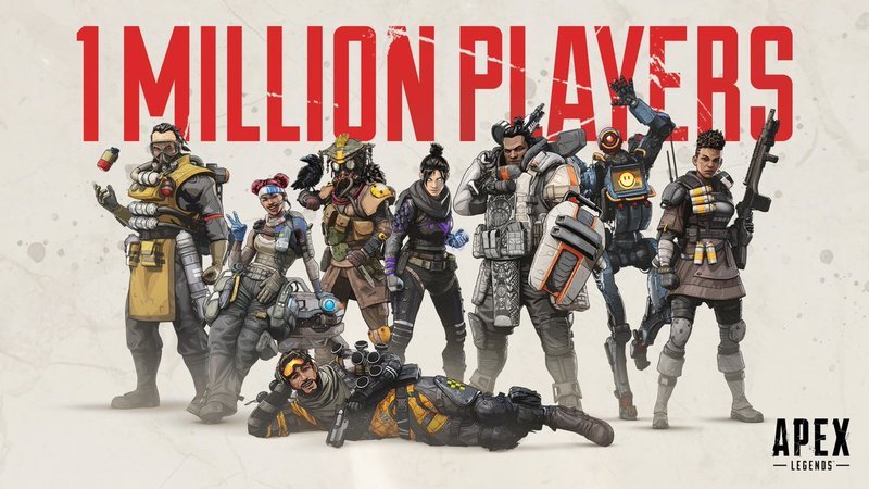 Apex Legends zgromadziło milion graczy w mniej niż 8 godzin. W ponad dobę zagrały już 2 miliony osób!