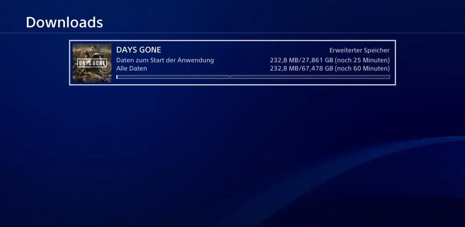 Days Gone Preload