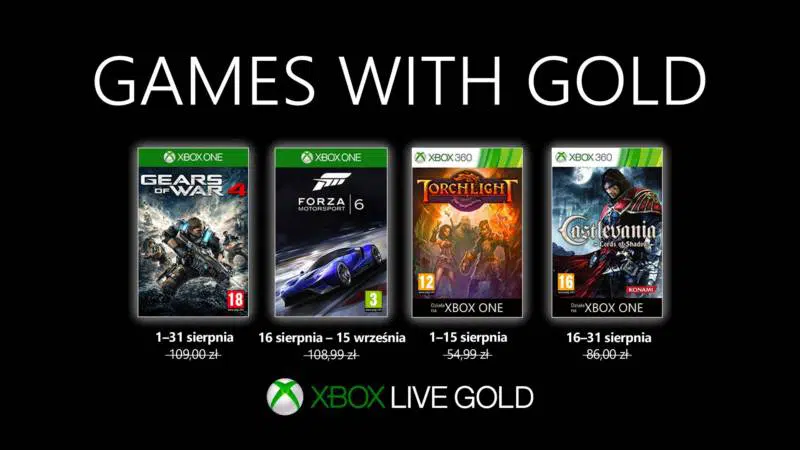 Games With Gold Sierpien 2019