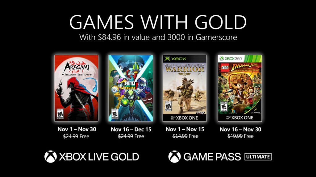 Games With Gold Na Listopad