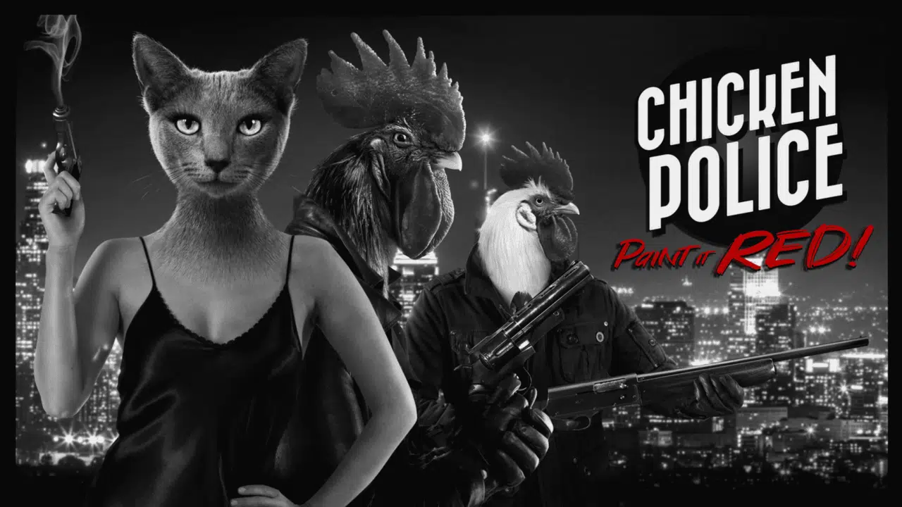Recenzja Chicken Police. Poulet noir. 1 Chicken Police