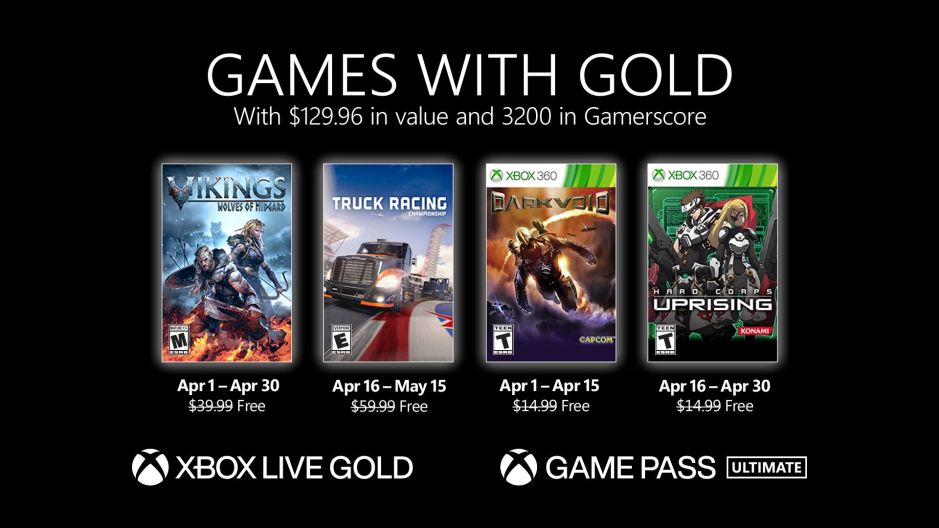 Games With Gold Kwiecień 2021