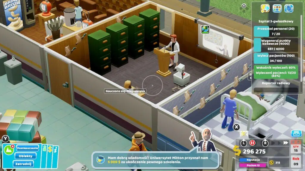 Ja Was wszystkich wyleczę! – recenzja Two Point Hospital (Nintendo Switch) 6 Two Point Hospital Screen1