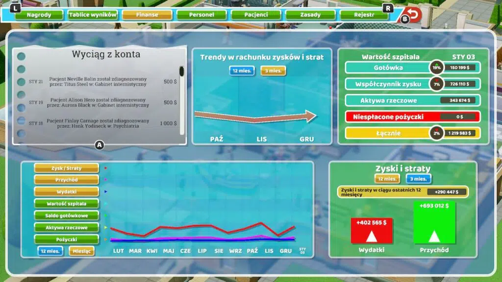 Ja Was wszystkich wyleczę! – recenzja Two Point Hospital (Nintendo Switch) 5 Two Point Hospital Screen5
