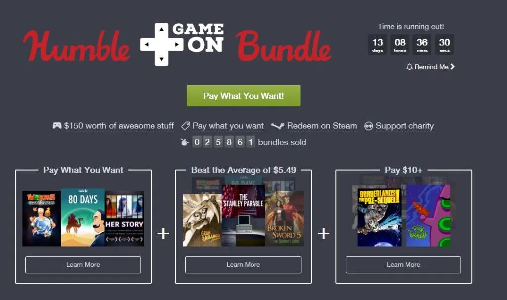 Humble GameOn Bundle