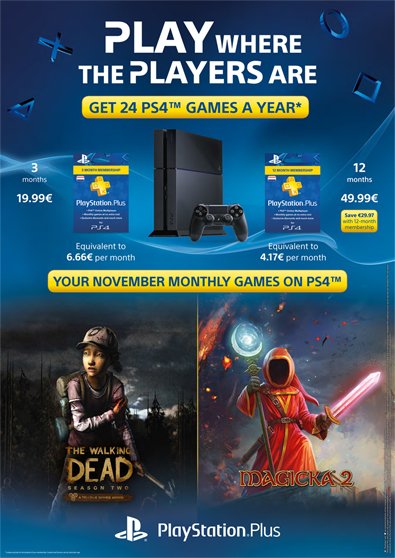 PlayStation Plus listopad 2015