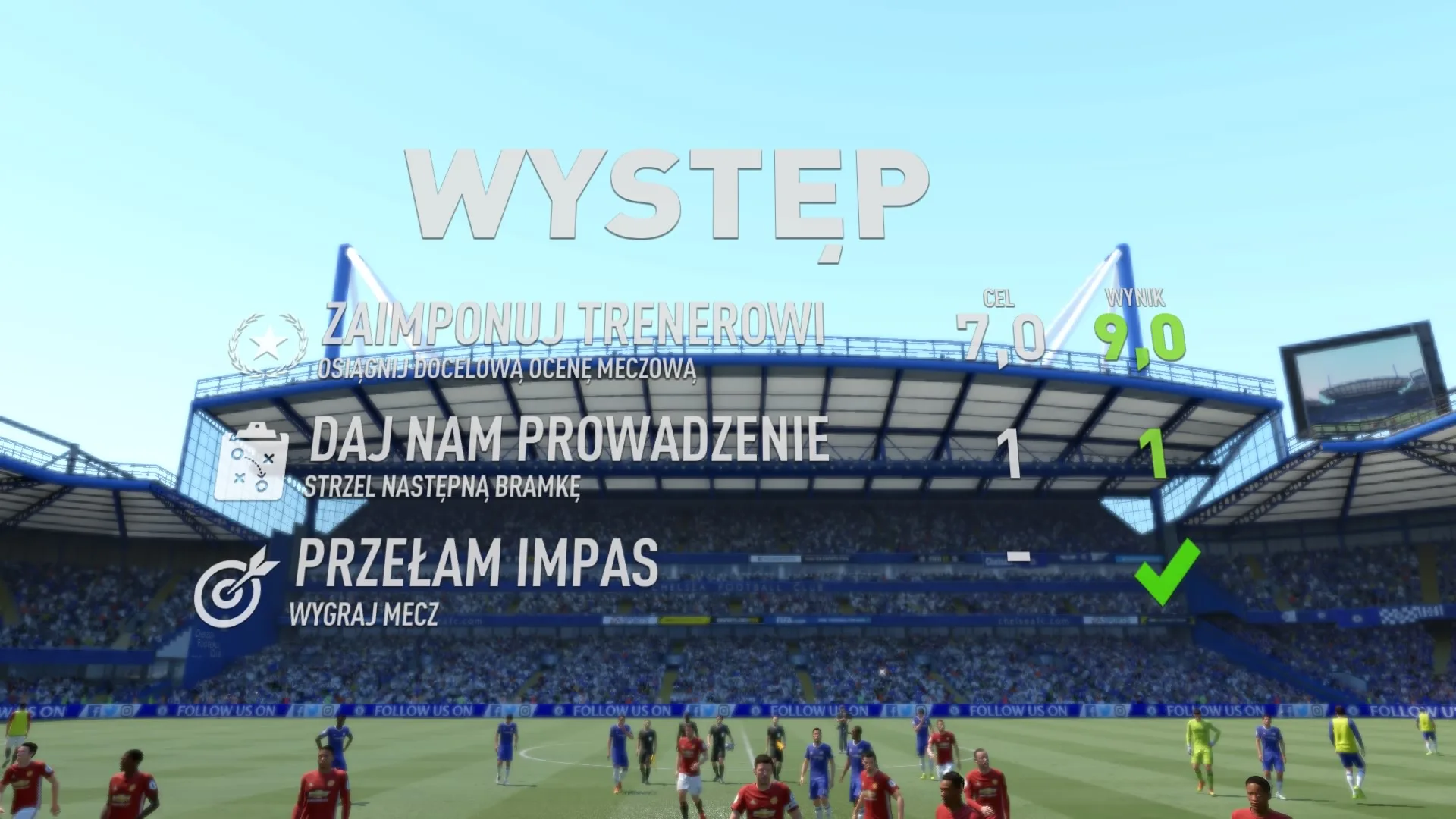 WERSJA DEMO FIFA 17 Droga do sławy 0:2 CHE — MUN, 1. poł.