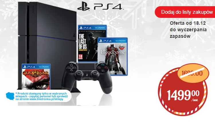 biedronka konsoli ps4