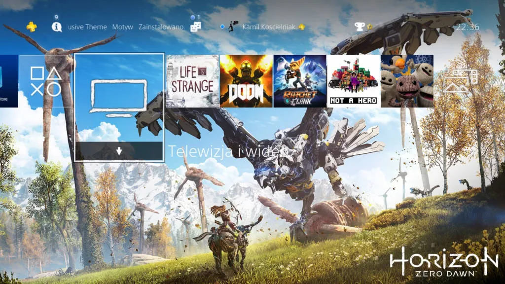 Darmowy motyw do PlayStation 4 z okazji premiery Horizon Zero Dawn 2 horizon zero dawn motyw ps4