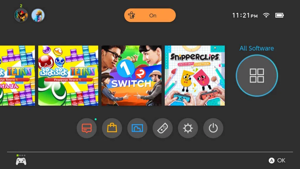 nintendo menu