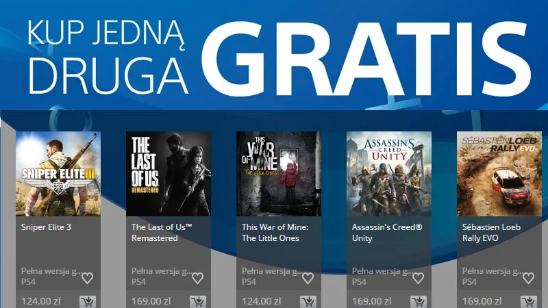 promocja na gry w playstation store